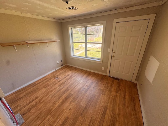 424 Jefferson St, Seminole, OK 74868 - spare room with light wood-type flooring and baseboards