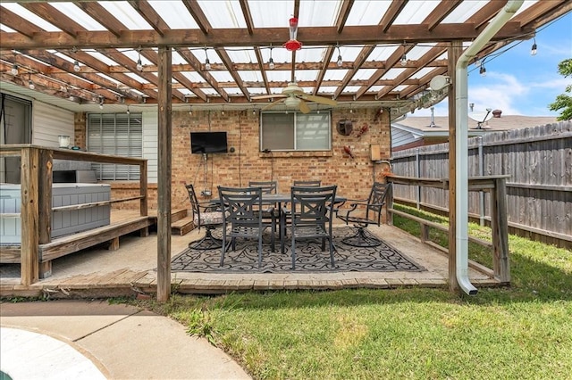 912 SW 4th Pl, Moore, OK 73160 - view of patio / terrace featuring a pergola