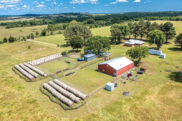 106049 N 3855-1 Rd, Weleetka, OK 74880 - overview of rural landscape