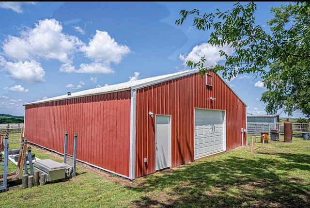 106049 N 3855-1 Rd, Weleetka, OK 74880 - view of pole building featuring driveway