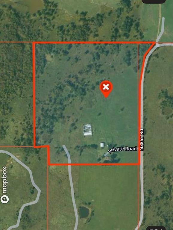 106049 N 3855-1 Rd, Weleetka, OK 74880 - map / location with property boundaries highlighted