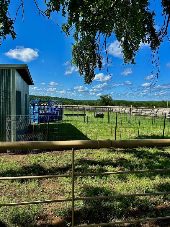 106049 N 3855-1 Rd, Weleetka, OK 74880 - view of yard featuring a view of countryside