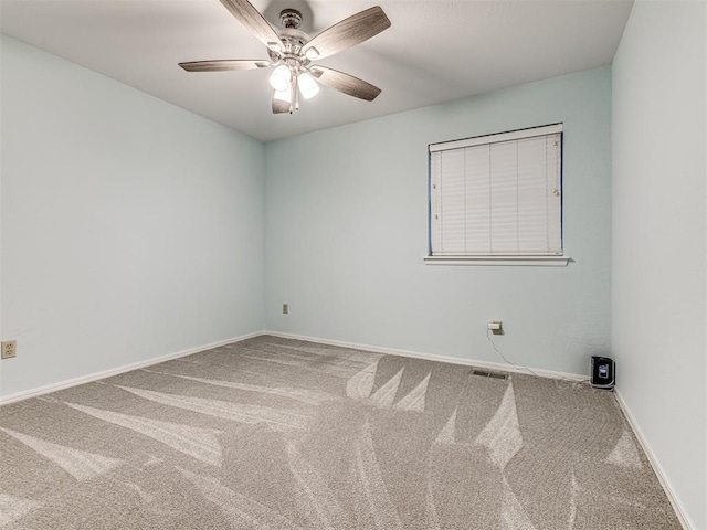 1320 Von Elm Pl, Yukon, OK 73099 - unfurnished room featuring carpet flooring, ceiling fan, and baseboards