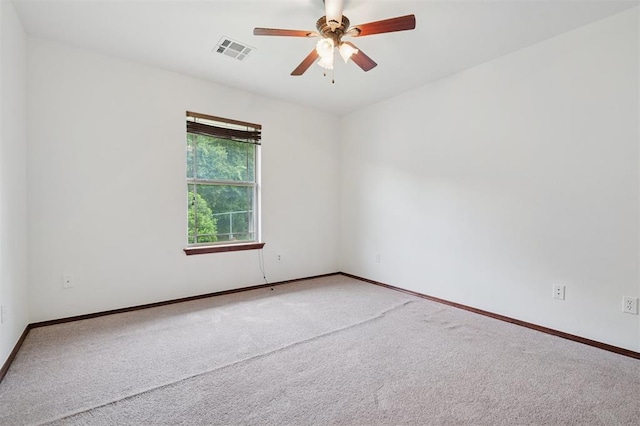 709 S Greengate Dr, Yukon, OK 73099 - carpeted empty room with ceiling fan and baseboards