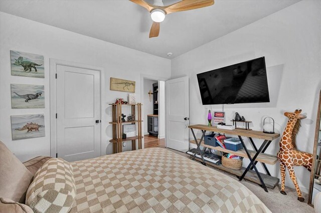 1049 Dorsi Way, Newcastle, OK 73065 - bedroom featuring ceiling fan and baseboards