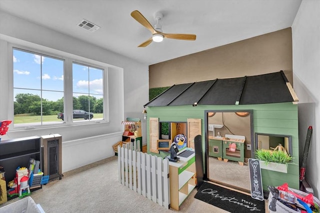 1049 Dorsi Way, Newcastle, OK 73065 - bedroom featuring carpet and a ceiling fan