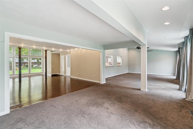4208 Briarcrest St, Norman, OK 73072 - carpeted empty room featuring ceiling fan and recessed lighting
