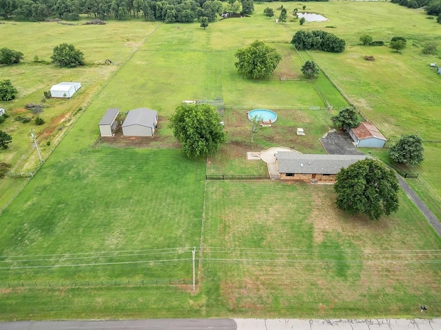 34207 Clearpond Rd, Shawnee, OK 74801 - aerial view of sparsely populated area with a pastoral area