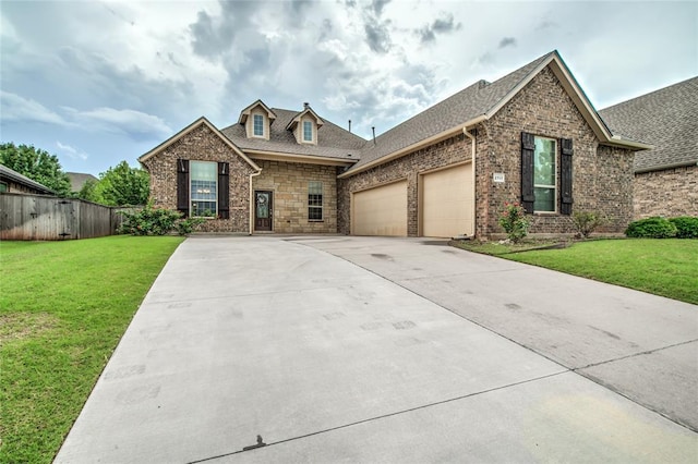 2717 Cordgrass Ln, Edmond, OK 73013 - view of front of property featuring a garage, driveway, roof with shingles, and brick siding