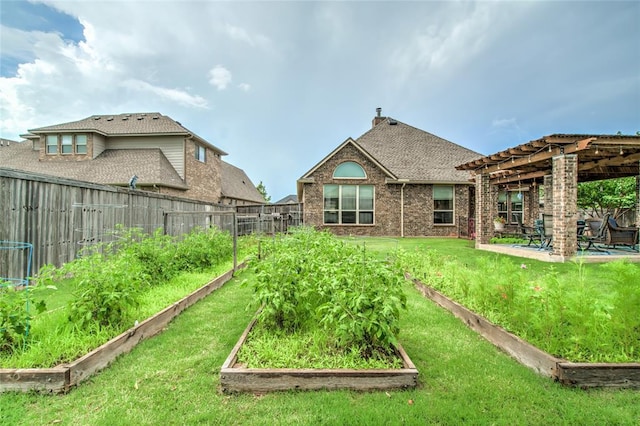 2717 Cordgrass Ln, Edmond, OK 73013 - view of yard with a garden and a patio