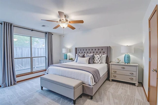 832 Elm Creek Dr, Moore, OK 73160 - bedroom with ceiling fan