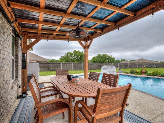 42173 N Max Henry Dr, Shawnee, OK 74804 - view of patio featuring outdoor dining space