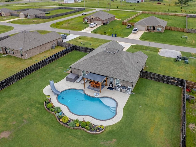 42173 N Max Henry Dr, Shawnee, OK 74804 - view of subject property featuring a pool