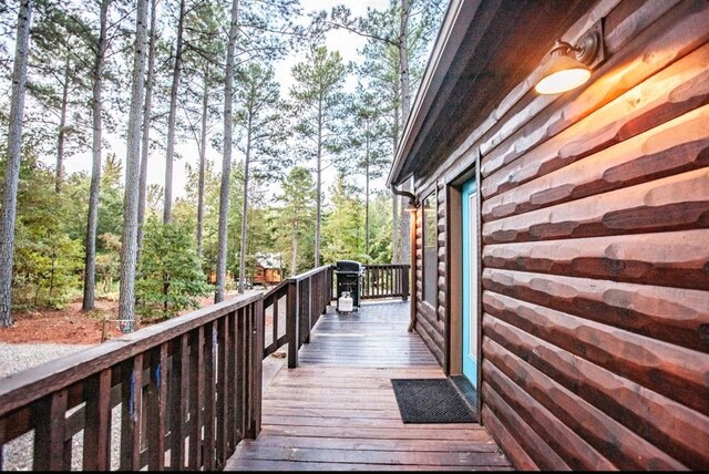 56 Muscadine Trl, Broken Bow, OK 74728 - view of wooden terrace