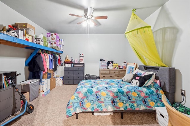 201 Vine St, Yukon, OK 73099 - carpeted bedroom with ceiling fan