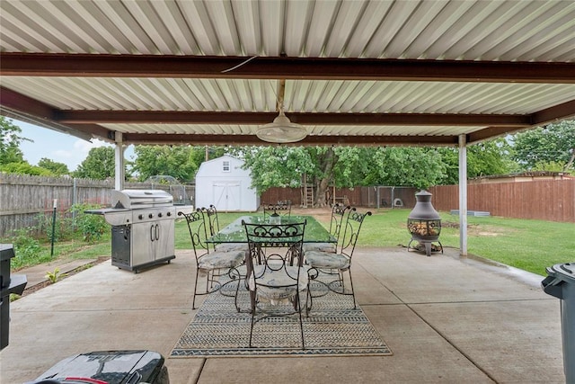 201 Vine St, Yukon, OK 73099 - view of patio with outdoor dining space