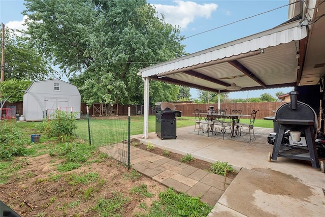 201 Vine St, Yukon, OK 73099 - view of yard featuring a patio area and outdoor dining space