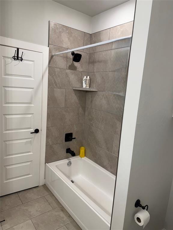2320 Dixie Dr, Blanchard, OK 73010 - bathroom with tile patterned flooring and tub / shower combination