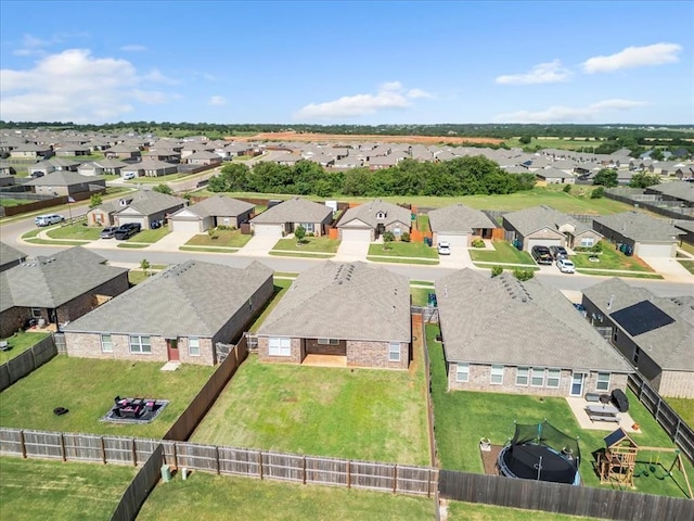 9912 Ruger Rd, Yukon, OK 73099 - aerial perspective of suburban area