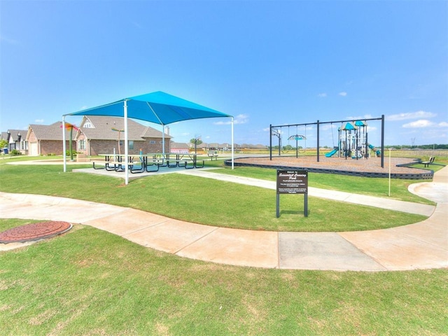 3317 Open Prairie Trl, Yukon, OK 73099 - view of property's community featuring a yard