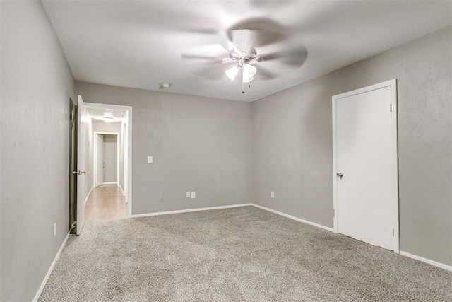 816 Woodbury Dr, Edmond, OK 73034 - spare room featuring ceiling fan and carpet flooring