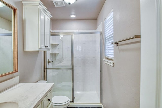 3232 Pagoda Pead Dr, Yukon, OK 73099 - bathroom featuring vanity and a shower stall