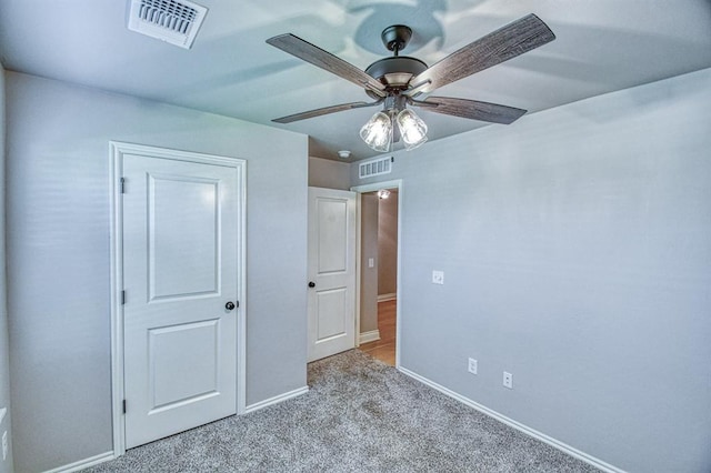 3232 Pagoda Pead Dr, Yukon, OK 73099 - unfurnished bedroom with carpet flooring and ceiling fan