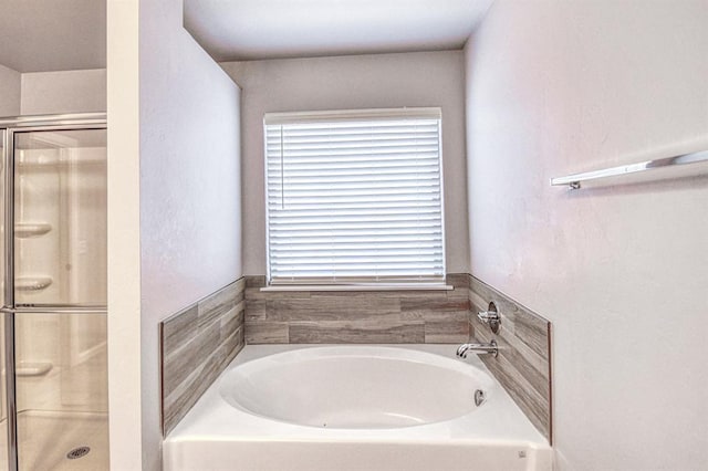 11100 NW 131st St, Yukon, OK 73099 - full bathroom featuring a shower stall and a bath