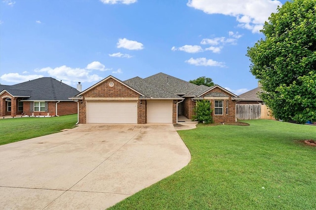 3401 First Capitol Cir, Guthrie, OK 73044 - view of front of house with brick siding, driveway, and a garage