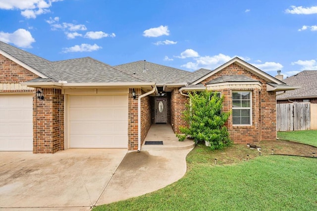 3401 First Capitol Cir, Guthrie, OK 73044 - single story home featuring an attached garage, concrete driveway, brick siding, and roof with shingles