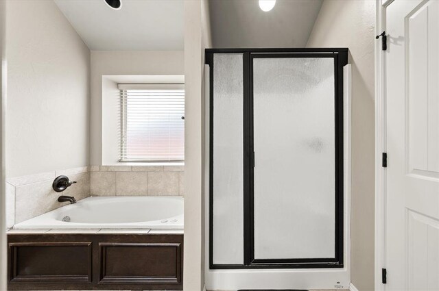 3401 First Capitol Cir, Guthrie, OK 73044 - full bathroom with a stall shower and a garden tub
