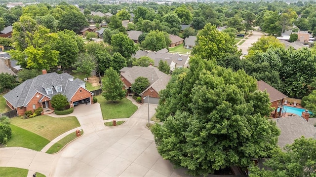 4001 Innsbrook Ct, Norman, OK 73072 - aerial perspective of suburban area featuring a pool