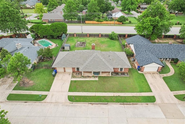 4211 Blue Sage Rd, Norman, OK 73072 - aerial perspective of suburban area