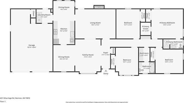 4211 Blue Sage Rd, Norman, OK 73072 - home floor plan