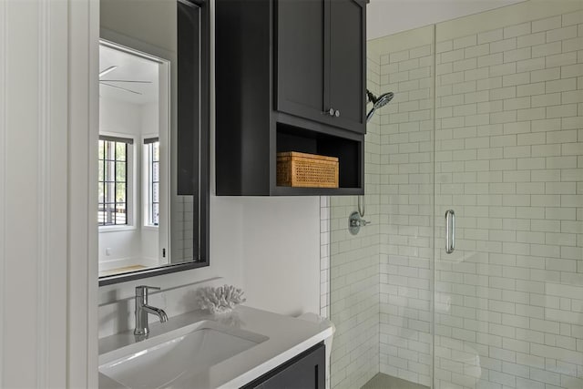 1801 Runway Blvd, Oklahoma City, OK 73108 - bathroom featuring a shower stall and vanity