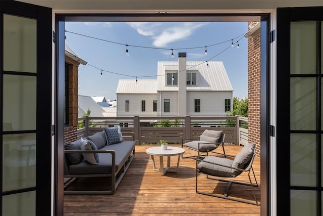 1801 Runway Blvd, Oklahoma City, OK 73108 - balcony featuring outdoor lounge area