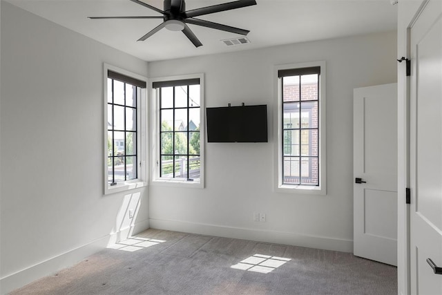 1801 Runway Blvd, Oklahoma City, OK 73108 - empty room featuring carpet floors and ceiling fan