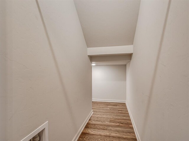 915 Kings Canyon Rd, Norman, OK 73071 - stairway with wood finished floors and baseboards