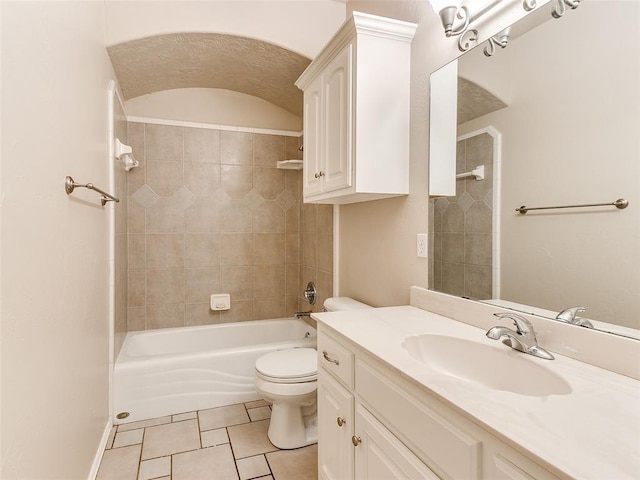 1031 Hidden Valley Ln, Choctaw, OK 73020 - full bath featuring vanity, tile patterned floors, and shower / tub combination