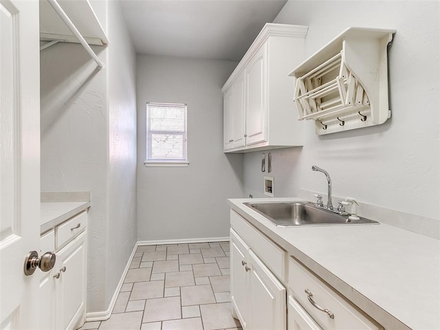 1031 Hidden Valley Ln, Choctaw, OK 73020 - laundry area with washer hookup and cabinet space