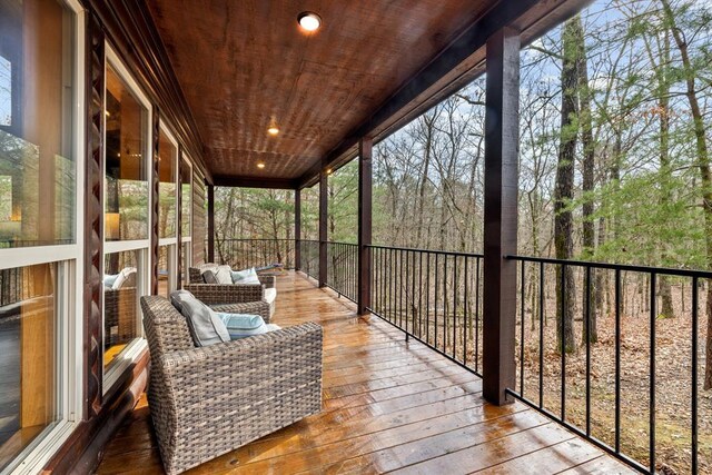 184 Almond Ln, Hochatown, OK 74728 - view of sunroom