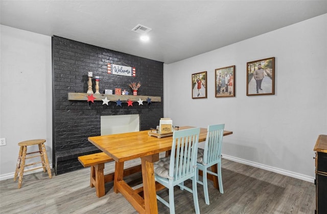 109 W 6th St, Amber, OK 73004 - dining room featuring wood finished floors and baseboards