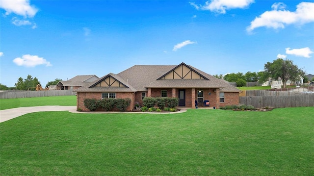 13640 Ridge View Ln, Edmond, OK 73025 - tudor house with brick siding