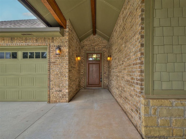2120 Turtle Creek Dr, Norman, OK 73071 - doorway to property with brick siding