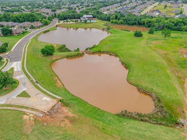 2120 Turtle Creek Dr, Norman, OK 73071 - aerial perspective of suburban area with a large body of water