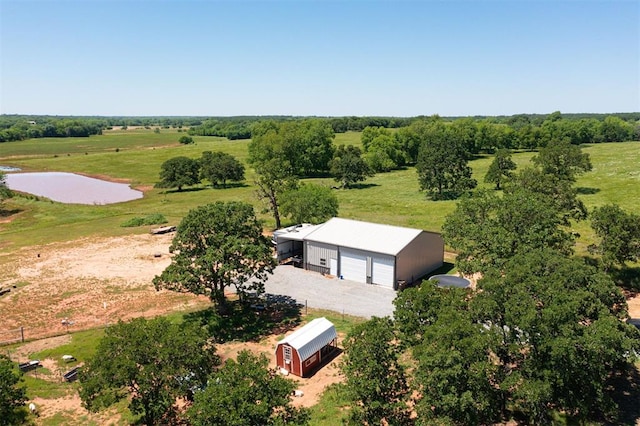 aerial view of sparsely populated area