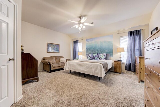 405 Bright Angel Trl, Edmond, OK 73003 - bedroom with light carpet and a ceiling fan