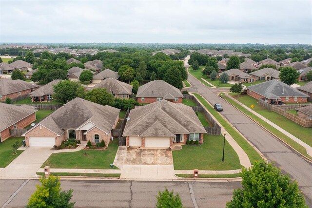 405 Bright Angel Trl, Edmond, OK 73003 - aerial perspective of suburban area