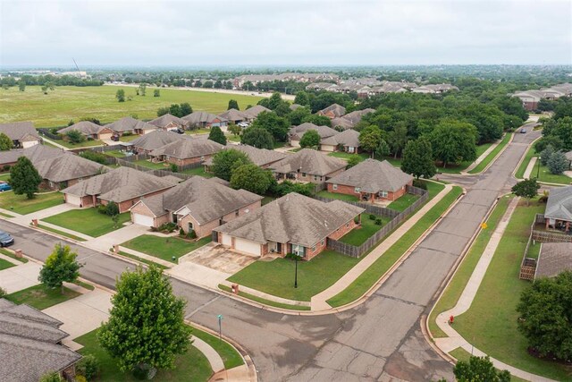 405 Bright Angel Trl, Edmond, OK 73003 - aerial perspective of suburban area