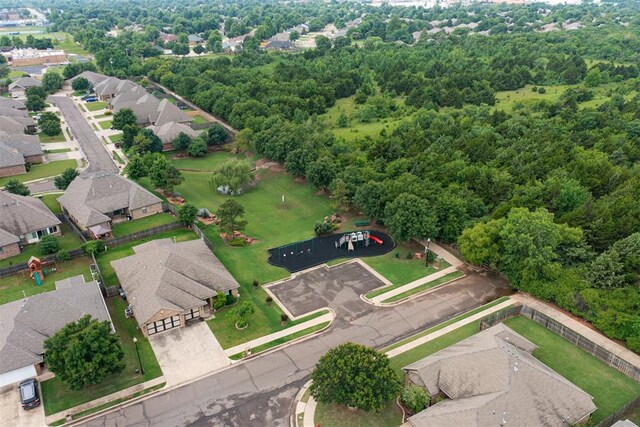 405 Bright Angel Trl, Edmond, OK 73003 - aerial perspective of suburban area